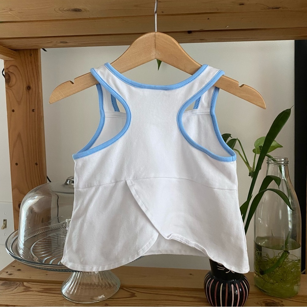 Florence Eiseman White Blue Tennis Short Set Outfit 2t - Picture 4 of 15